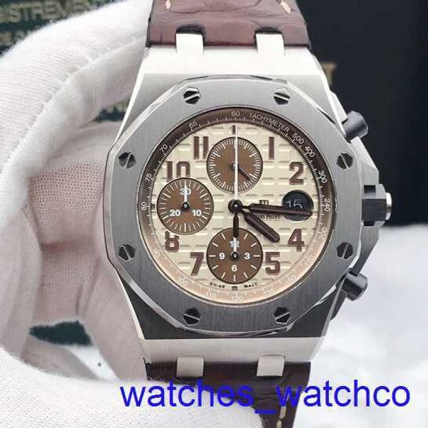 AP Wrist Watch Typiece Peorce Royal Oak Offshore Series 26470St.OO.A801CR.01 Автоматические механические мужские белые циферблаты.