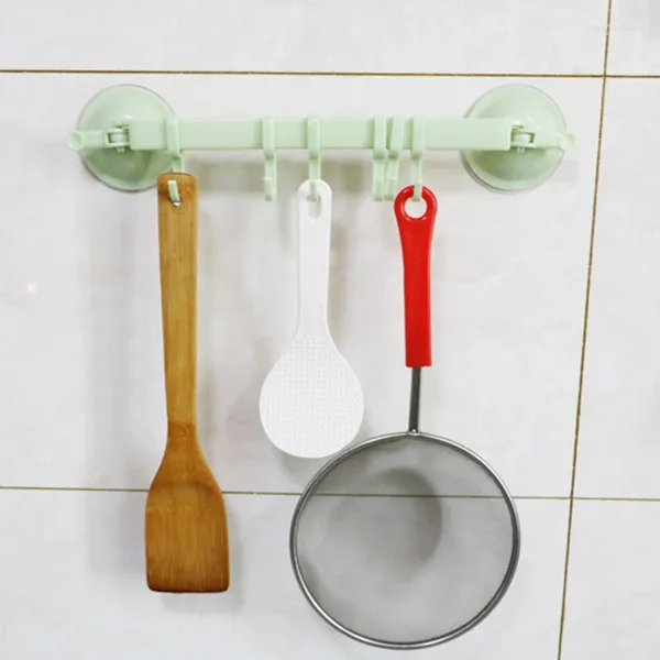 Portametta in cucina a impiccagila per punzonatura gratis organizzatore di forcelle in plastica succhiaio per bagno organizzante gancio