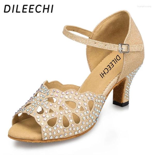 Dance Shoes Dileechi Brand Latin Dancing Women's Party Salsa Show's Ballroom Adult Ballroom High-Grade