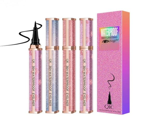 QIC Make -up 36H wasserdichte Eyelienr Helles Sternenverpackung natürlicher glatt flüssiger Eyeliner Stift schnell trocken Schöner Augen Eyeliner5940172