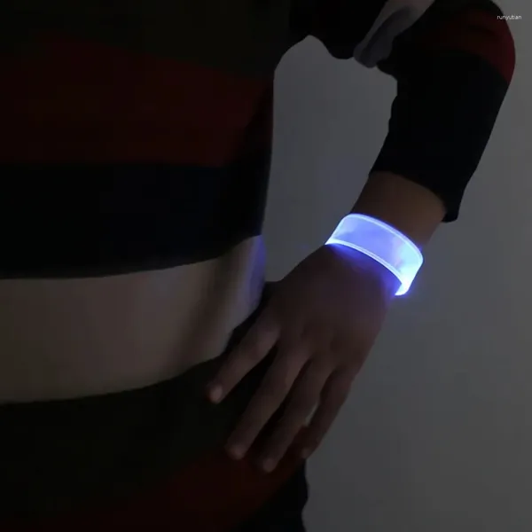 Armreifen Silicon Sound kontrolliertes LED Light Armband Light-Emitting Band Entertainment Party Halloween Armband