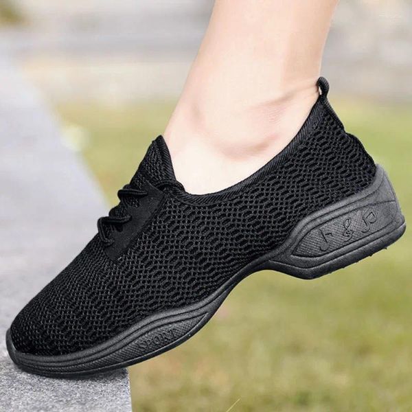 Lässige Schuhe Frauen Modesorme Net Sports bietet Soft Outsohle Atem Dance Sneakers für Frauen Übung Schuh moderner Jazz
