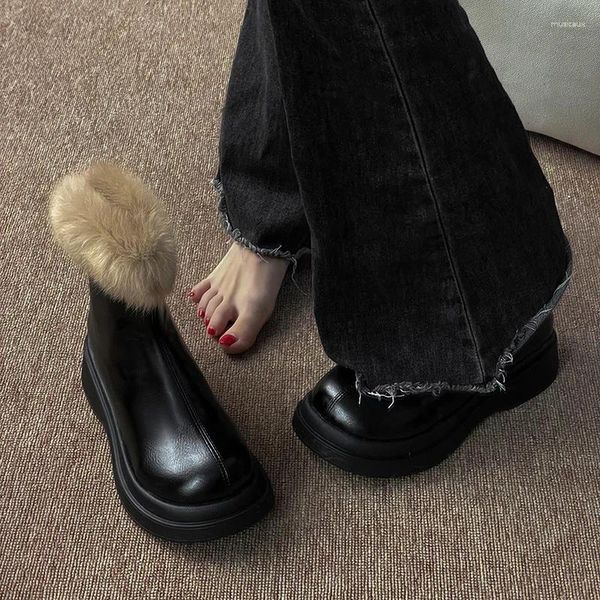 Scarpe casual tacchi da donna sneaker su piattaforma in moda spessa unica 2024 in tessuto slip-on in tessuto roma caviglia rotonda punta pv pvc lace-up wi