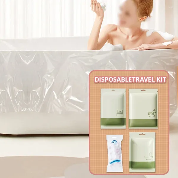 Kit da viaggio per accessorio per bagno, incluso un tela e sacchetto del coperchio del sedile del water asciugamano