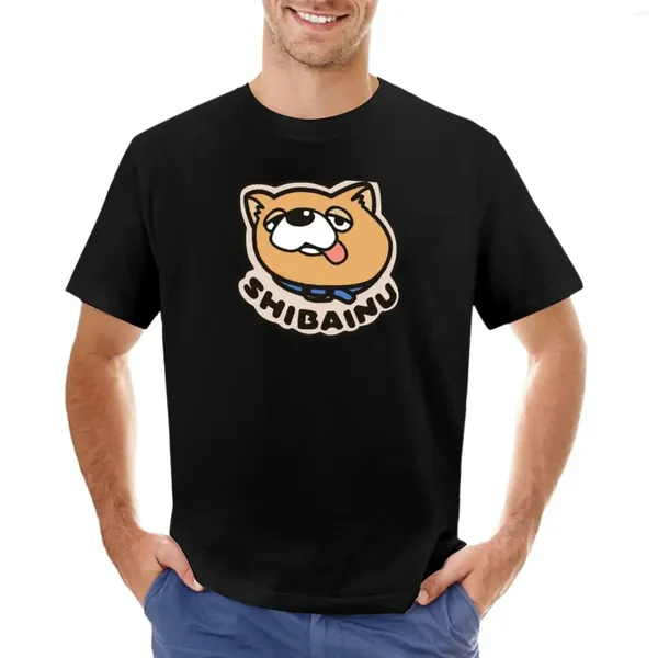 Polos masculinos do caminho do marido Shiba Apron Logo T-shirt Tees