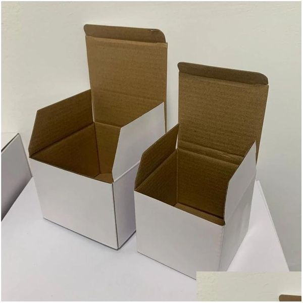 Упаковочные коробки Оптовые белые гофрированные рассылки по почте Kraft Cardboard Cub