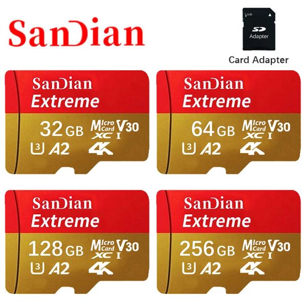 Карты оригинал 2TB Micro SD Card 256GB 1TB 512GB 128GB 64GB TF Флэш -карта памяти для телефона/компьютера/камеры/Nintendo Switch