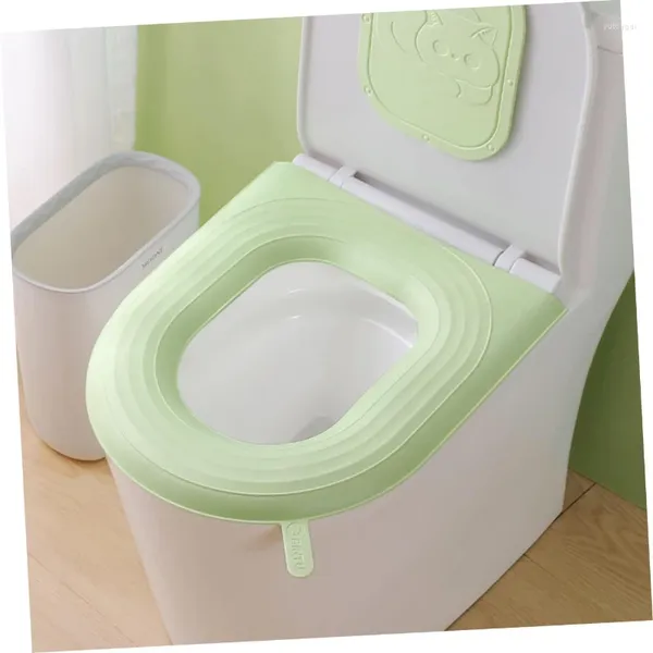 Tampas de assento no vaso sanitário 2pcs suprimentos laváveis almofadas laváveis eva mais quente à prova de água