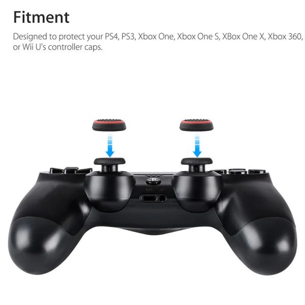 Joysticks 4pcs Silicone analogico impugnatura a bastoncino per Xbox 360 One PlayStation 4 per PS4/PS3 Pro Slim GamePad Cap Cap Cap Case