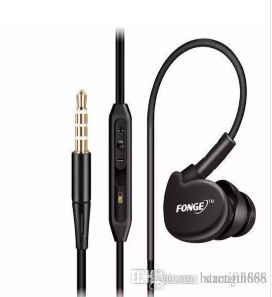 HK New Fonge S500 Sport Sports Earphone Ear Mic Unear Aurbud Auricolare Annullamento del sudore Annullatura Ai rumore Cascia di esplosione Modelli HI8298202