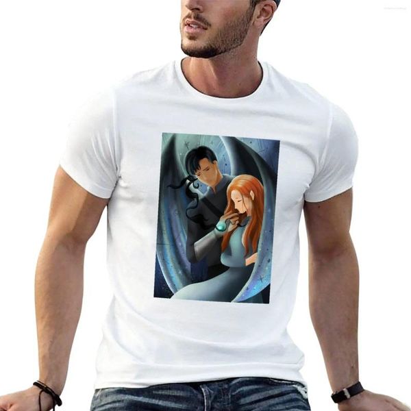 Erkek Polos Gwyn ve Azriel - Acotar T -shirt tişört adam kıyafetleri kısa kollu bluz erkek uzun boylu tişörtler