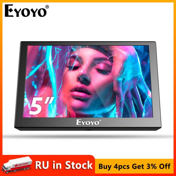 System Eyoyo 5/7/8 Zoll Auto Rückblick Monitor mit HDMI VGA USB AV Port Home Security CCTV Mini Display Schnelle Reaktion 5v2A Netzteil