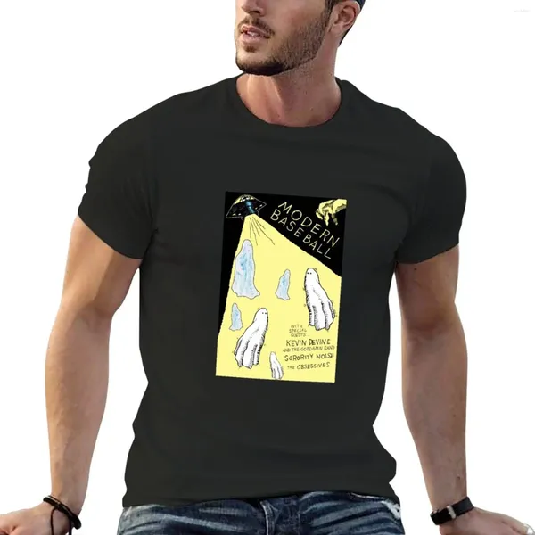 Erkek Polos Modern Beyzbol T-Shirt Ter Gömlek Yaz Üstleri Sevimli Siyahlar Erkek T Grafik