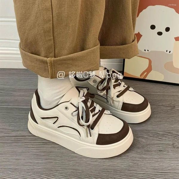 Piattaforma di scarpe casual sportive Sneaker Sneaker Basket Basket vulcanizzare Kawaii Chunky Harajuku Korean Running Spring