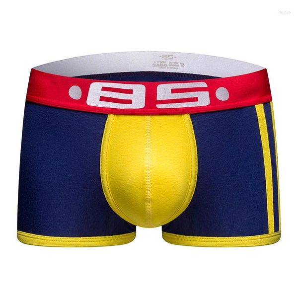 Трусы 2024 BS Men Boxer Boxer Underwear Cotte U Sexy Cueca Pants Shorts Мужские трусики BS70