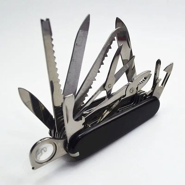 Mini Swiss Fold Exército EDC Gear Knife Survive Pocket Camp Outdoor Champ Tool Tool