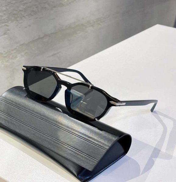 Designer Neue Luxus -Sonnenbrille Boutique Herren Sonnenbrillen Schwarzsuit RI -Serie Metallacetat mit Pilotform Trend Shades Größen 56 7098141