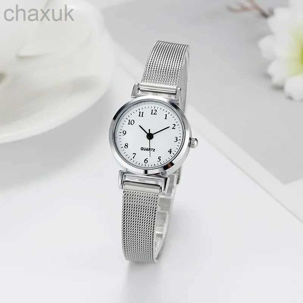 Armbanduhr Frauen Silber Armband Uhren kleine Handgelenk Uhr Mode Womens Clock Reloj Mujer Relogio Feminino D240417