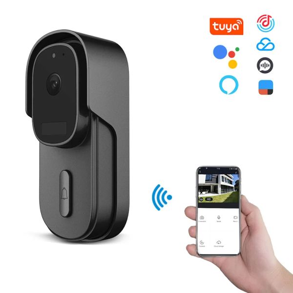 System wi -fi videoebell smart home wireless wire Door sell Câmera de segurança Vídeo intercomunicador 108p HD IR Night Vision para