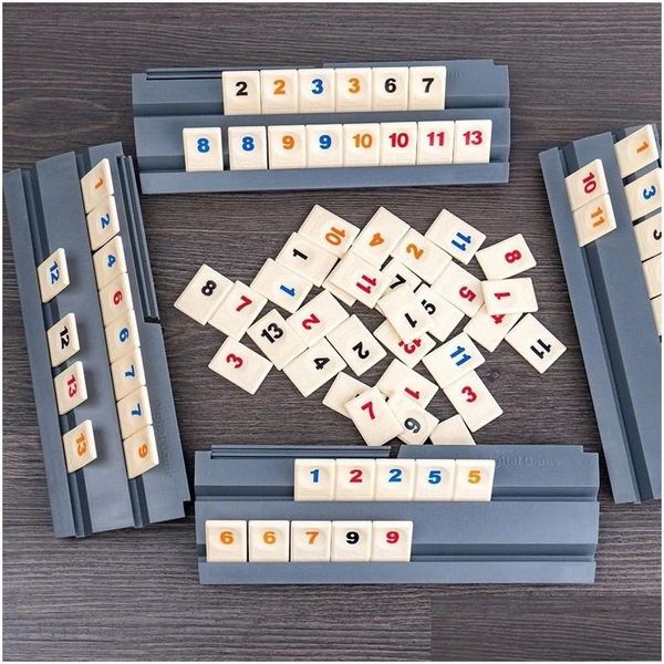 Satranç Oyunları İsrail Hızlı Hareketli Kiremit Klasik Masa Oyunu 2-4PEPLE Mahjong Dijital Ev Aile Partisi Seyahat Versiyon Damla Teslimat SP OT6PN