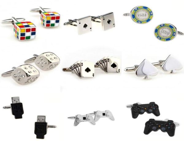 Cards Dice Game Hands Game USB Cuffing Link 1 coppia Big promotion9250081