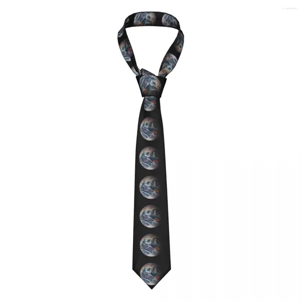 Papillons Terra Immagine di Space Necktie Men Women Women Casual Polyester 8 cm Wark Per ogni giorno di indossare Gravatas