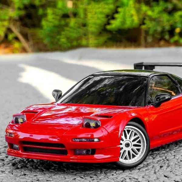 Auto modello Diecast 1 18 2,4G NSX RC Drift Auto 3CH Carica Remoto Control Modello giocattolo con luci idonee per regali di Natale per ragazzi e ragazze J240417