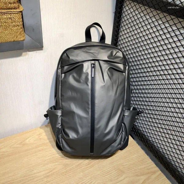 Backpack Big Capacidade Bolsas de ombro para mulheres Mochilas de cor sólida homens viajam backbags 2024 Bages de ombro de estudantes