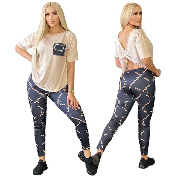 Designer Tracksuit Women Pants Sust Due pezzi Lettere da jogger Set di lettere stampate Sunte per le parti della moda sexy