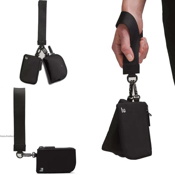 Luxus Nylon Beutel Damen Mann Designer Brieftasche Mini Yoga Key Beutel Clutch Münzversuchung Schlüsselketten Taschenlulumon 658