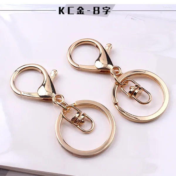 Keehains 50pcs di alta qualità da 30 mm Keyring multipli catene tasti anelli rotondi per lobster gancio d'arco