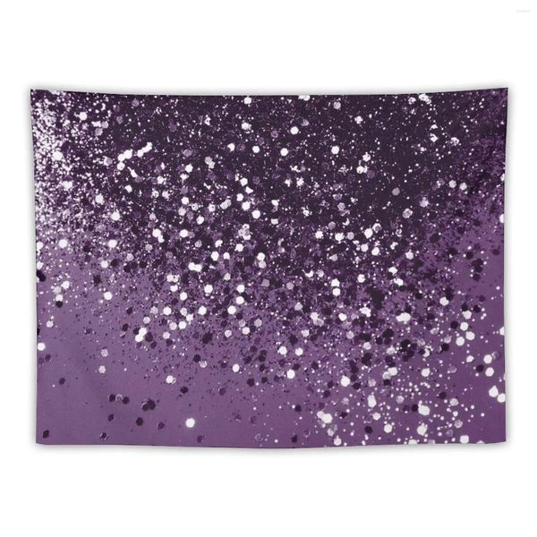 Taquestres Purple Glitter Dream #1 (Faux Glitter) #shiny #decor #art tapeçaria tapete de parede home decoração de decoração de decoração estética