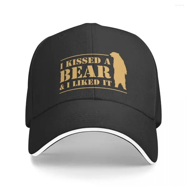 Balli di palla ho baciato un orso e mi è piaciuto un bel berretto da baseball grafico carino cappello personalizzato femminile 2024 maschi