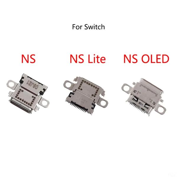 Alto -falantes para o Switch Lite Console Power Connector TypeC Charger Socket Jack para NS Switch OLED USB Charging Port