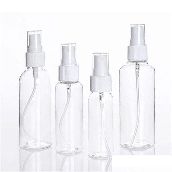 Garrafas de embalagem por atacado 5ml 10ml 20ml 30ml 50ml 60ml 80ml 100ml 120ml Recarregável Spray de spray fino por pulverizador atomizar cosméticos dh1it