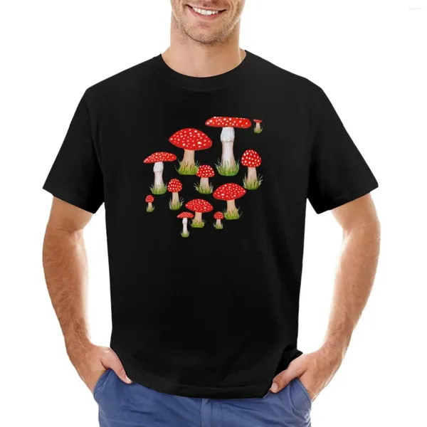 Männer Polos rote Pilze und Toadstools T-Shirt plus Größen süße Tops Blanks große Thems für Männer