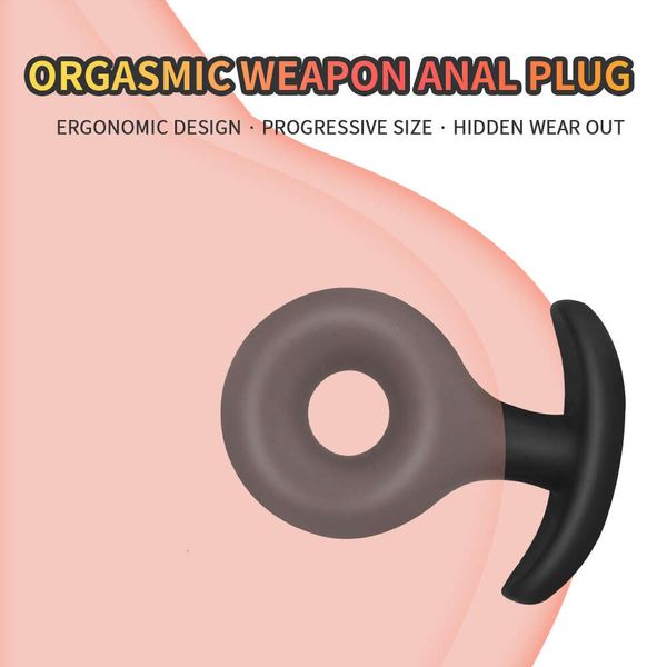 Hollow Wearable Weiches kleines Silikon Analstecker Dildo Butt Sexy Spielzeug für Erwachsene Anus Trainer Spielzeug Männer Shop