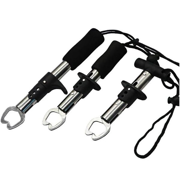 Ferramentas de acessórios de pesca Gripper Gripper portátil aço inoxidável Fish Lip Controller Handle Grab Tackle Pleier Solter para entrega de gota de ferramentas OTCD6