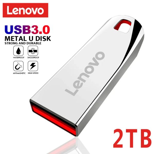 Adaptador Lenovo 2TB USB Flash 3.0 Drive 1 TB 512 GB METAL CAPACIDADE REAL MEMÓRIA ALTA VELOCIDADE MEMÓRIA FLASH BLAGEL GRESTE