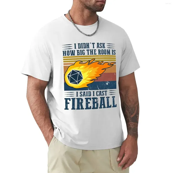 Herren Polos Ich habe nicht gefragt, wie groß der Raum ist, dass der Cast Fireball Vintage Retro T-Shirt schnell trocknendem Customizes Slim Fit T-Shirts für Männer