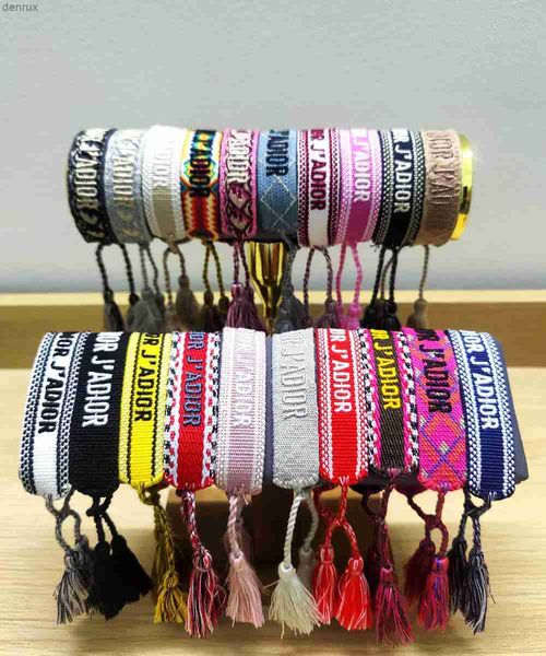 Pulseira de moda à mão para homens para homens, mulher minimalista banda casal bohemian handrope letra de jóias de banda de mão decorationl240417