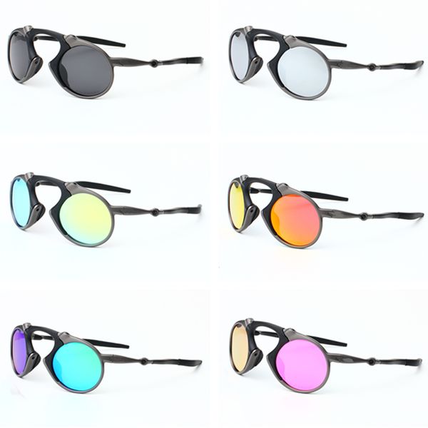 Trend Retro Polarized Sunglasses Men Women Round Frame Brand Sun Glasses Outdoor Sports Glasses Cicling Metal Driving Sunglass Oky6030