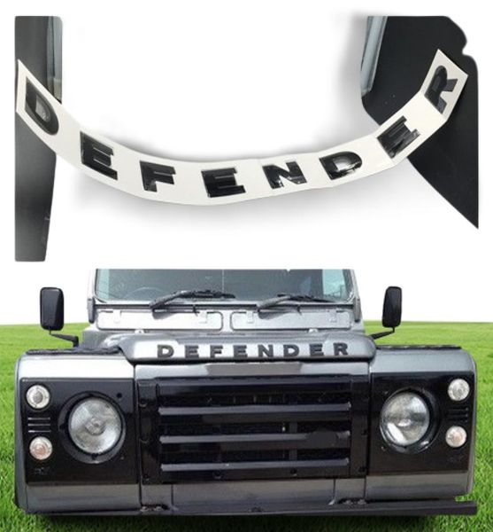 Accessori per auto per il defender Emblema anteriore Emblema Badge Logo Lettering Sticker4731208