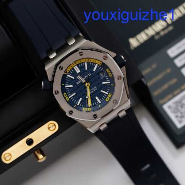 Fancy AP Armband Watch Royal Oak Offshore 15710st Herren Sport Watch Stahl Automatisch mechanische Schweizer luxuriöse Sportuhr Durchmesser 42 mm