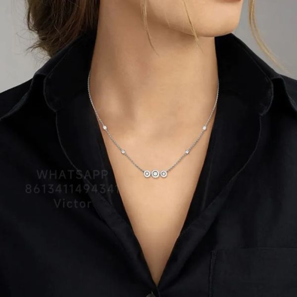 Ожерелья Messiika Joy Trilogy Ожерелье для женского дизайнера ювелирных изделий Diamond Sterling Officing Officulsers Reproductions Золото.