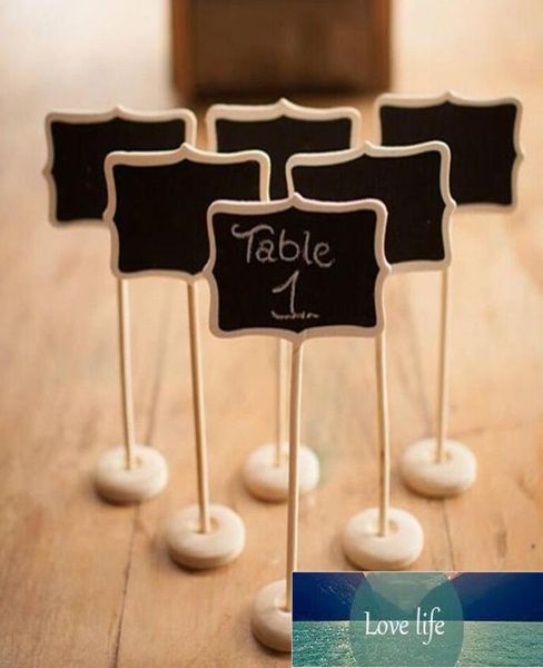 1pcsclassic mini blackboard clip sul messaggio in legno piccolo gesso per buffet per feste di nozze Table2910859