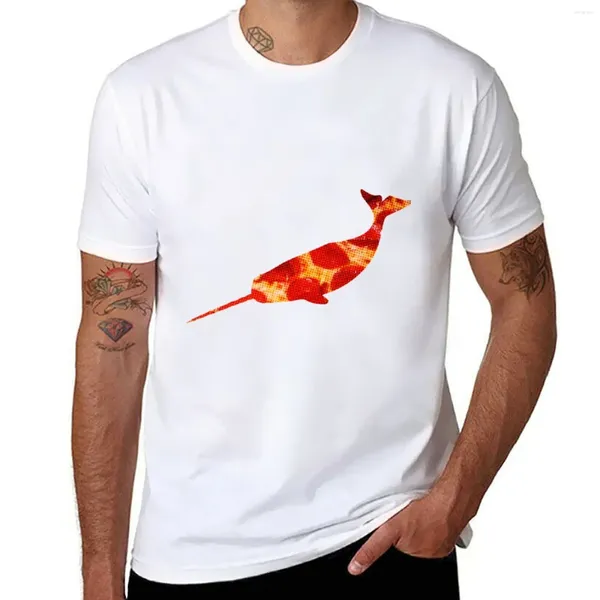Tops cerebbe da uomo pizza maglietta Narwal T-shirt divertenti magliette anime vestiti grafici pesi massimi per uomini