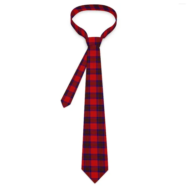 Papilli da uomo cravatta da uomo rossa nera nera a quadri stampa stampare collare casual retro business cralltie di alta qualità accessori