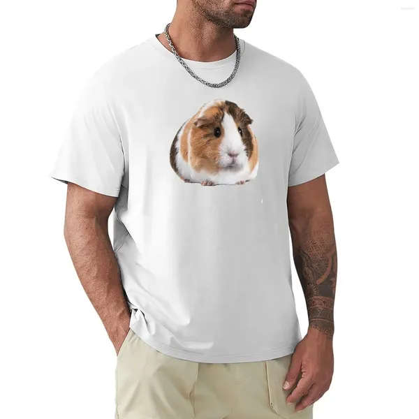 Polos da uomo Cute Guinea Pig T-shirt Abbiti Anime Customs Kawaii Design Le tue magliette alte da uomo