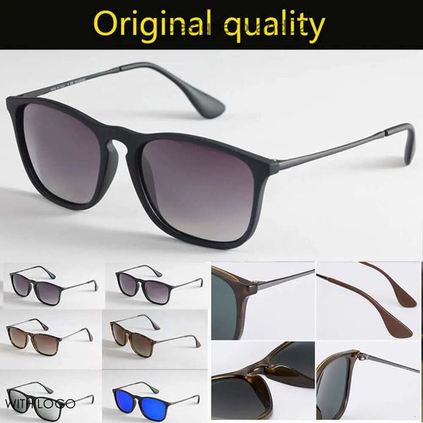 Square Fashion Chris Polarized 4187 Солнцезащитные очки мужчины женские бренды солнечные очки нейлоновая рама Gafas Oculos de Sol Rainess Ban Bans 1y8k DS